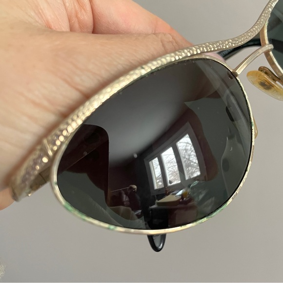 Vintage Paloma Picasso Light Gold Oval Cat Eye Sunglasses - made in Germany - Picture 4 of 13